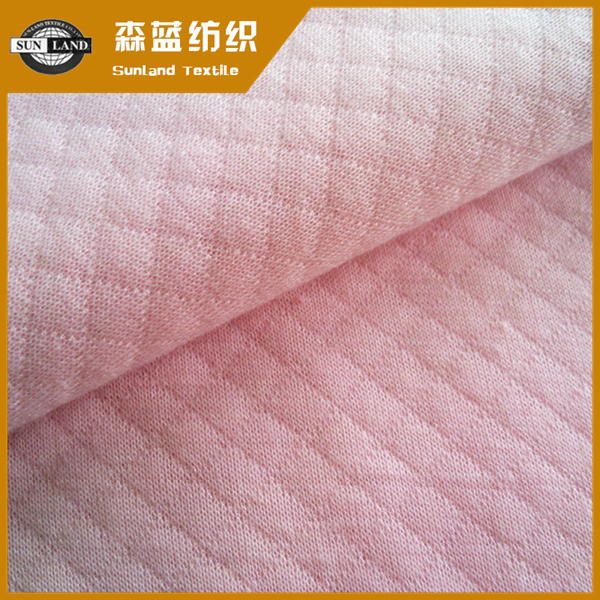 CVC提花空氣層 Polyester cotton jacquard fabric