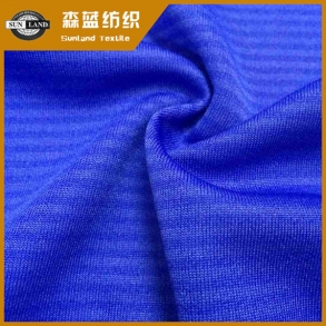 上海橫條針眼布 Polyester ​line look eyelet fabric